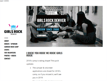 Tablet Screenshot of girlsrockdenver.org